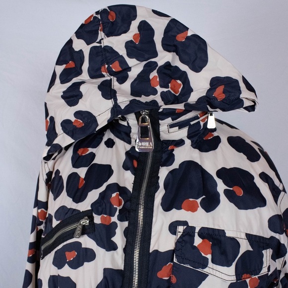 Sonia By Sonia Rykiel All Over Blossom Print / Leopard Print Rain Mac - Picture 6 of 13